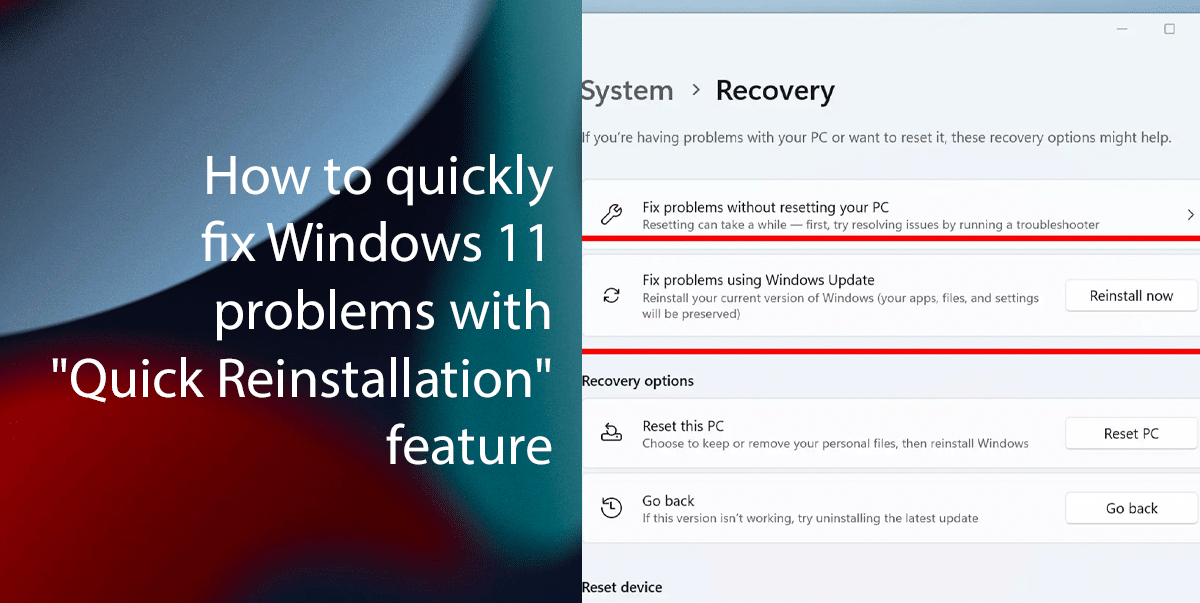 “Hızlı Yeniden Yükleme” özelliğiyle ilgili Windows 11 sorunlarını hızlı bir şekilde nasıl düzeltebilirim