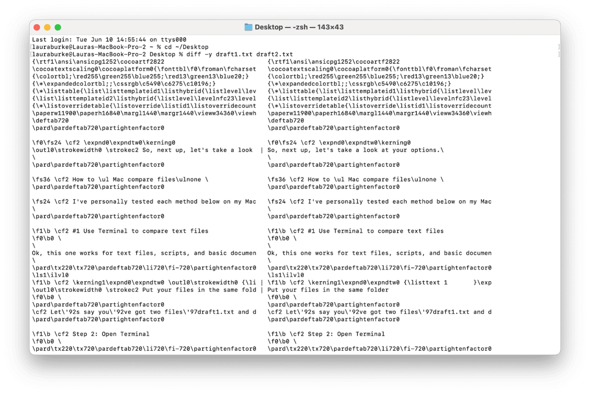 Mac'te iki dosya nasıl karşılaştırılır: Tam bir kılavuz